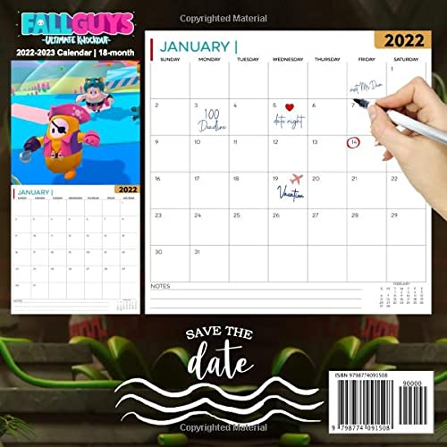 Fall Guys Ultimate Knockout: OFFICIAL 2022 Calendar - Video Game calendar 2022 - A -18 monthly 2022-2023 Calendar - Planner Gifts for boys girls ... games Kalendar Calendario Calendrier). 5