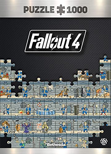 Fallout 4 Perk Póster | Puzzle 1000 Piezas | Incluye póster y Bolsa | 68 x 48 | Videojuego | Rompecabezas para Adultos y Adolescentes | para Navidad y Regalos | Decoración