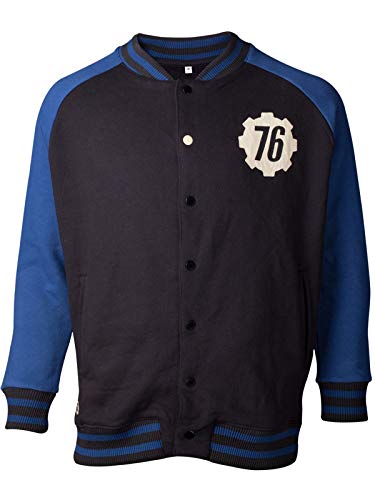 Fallout 76 - Vault 76 Chaqueta Universitaria Negro/Azul S