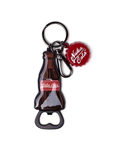 Fallout Fallout Nuka-Cola Bottle & Cap Novelty Opener Metal Keychain Llavero, 16 cm, Marrón (Brown)