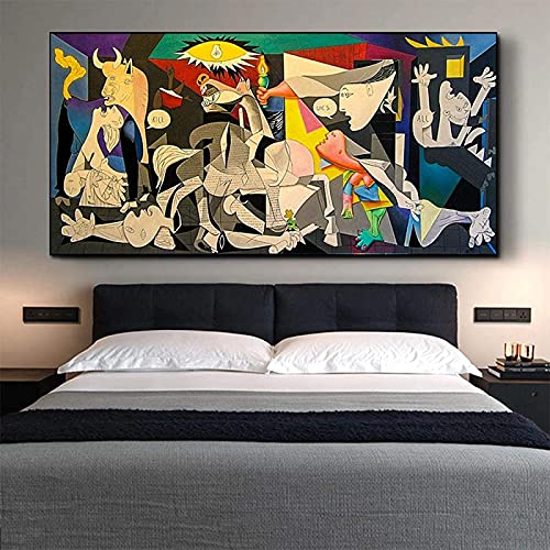 Famoso Guernica De Picasso, Reproducciones De Pinturas En Lienzo, Carteles E Impresiones, Imágenes Artísticas De Pared Para La Decoración de la Pared de la Mesa de la Sala De Estar Sin Marco