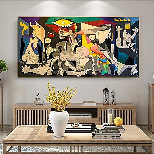 Famoso Guernica De Picasso, Reproducciones De Pinturas En Lienzo, Carteles E Impresiones, Imágenes Artísticas De Pared Para La Decoración de la Pared de la Mesa de la Sala De Estar Sin Marco