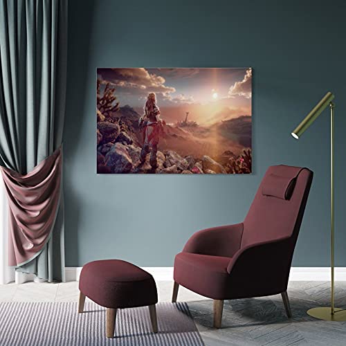 FANFF 9-Horizonte Zero Dawn Póster decorativo de lienzo para pared, para sala de estar, dormitorio, 20 x 30 cm