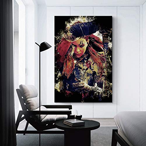 FANFF Póster decorativo de Horizonte Zero Dawn en lienzo para pared, para sala de estar, dormitorio, 20 x 30 cm