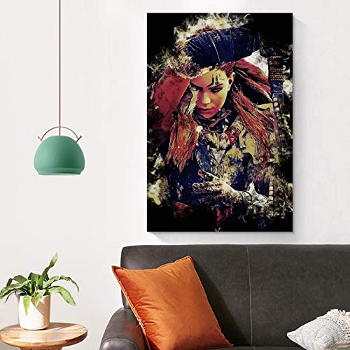FANFF Póster decorativo de Horizonte Zero Dawn en lienzo para pared, para sala de estar, dormitorio, 20 x 30 cm