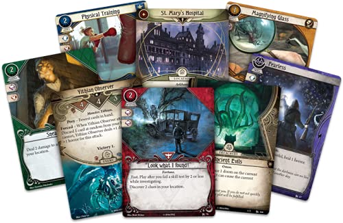 Fantasy Flight Games El | Arkham Horror The Card Game: Conjunto de núcleos revisado | Juego de Cartas | Edad de 14 a 4 Jugadores | Tiempo de Juego de 60 a 120 Minutos