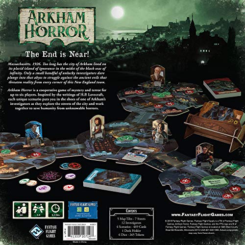 Fantasy Flight Games FFGAHB01 Arkham Horror tercera edición, colores surtidos, Inglés