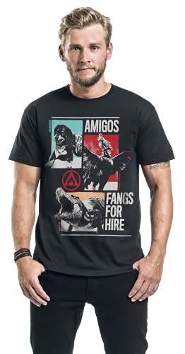 Far Cry 6 - The Amigos Hombre Camiseta Negro XXL, 100% algodón, Regular