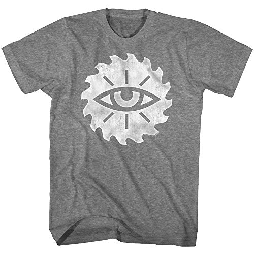 Far Cry Shooter Video Game Saw Eye Graphite Heather Camiseta para adulto - Gris - Medium