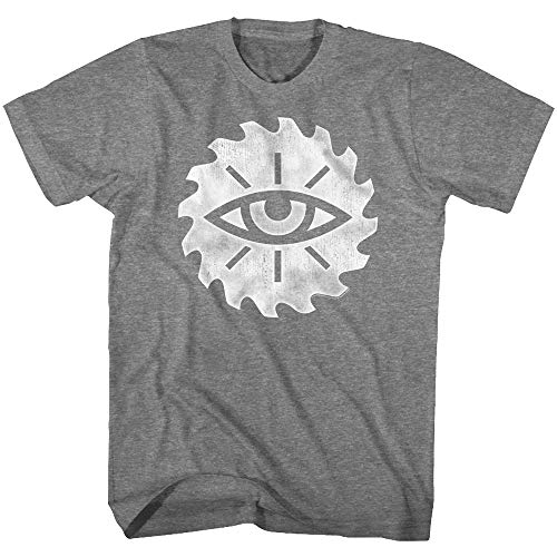Far Cry Shooter Video Game Saw Eye Graphite Heather Camiseta para adulto - Gris - Medium