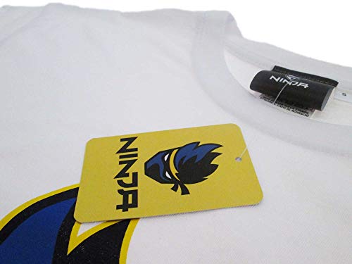 Fashion UK Camiseta ninja original Streamer Youtuber blanca camiseta oficial, blanco, 9-11 Años