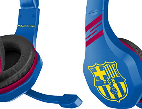 FC Barcelona Auriculares gaming accesorio gamer para PS4, PS4 Pro, Xbox One, PC