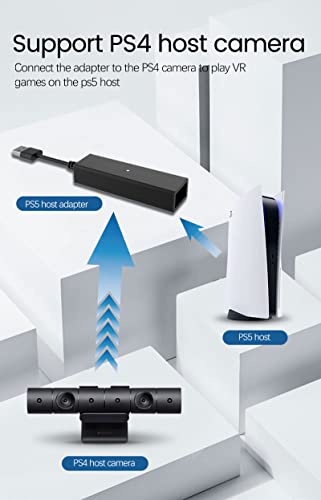 FENGCHUANG Cable adaptador de VR para PS5, USB3.0 PS VR a PS5 Adaptador de cable macho a hembra VR Connector,Mini adaptador de cámara para VR PS5 PS4