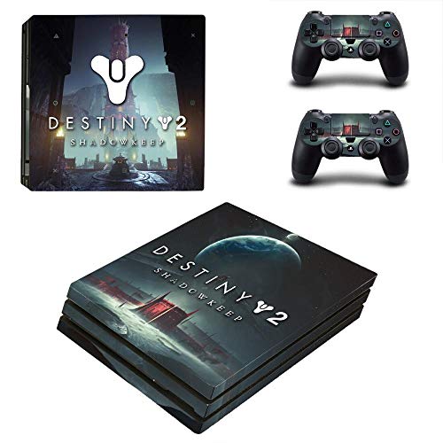 FENGLING Destiny 2 Shadowkeep Decal Ps4 Pro Skin Sticker para Playstation 4 Consola y Controladores Ps4 Pro Skin Stickers Vinilo