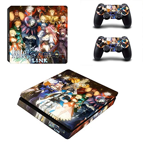 FENGLING Fate Extella Link Ps4 Slim Skin Sticker Calcomanía para Playstation 4 Consola y Controlador Ps4 Slim Skins Stickers Vinilo