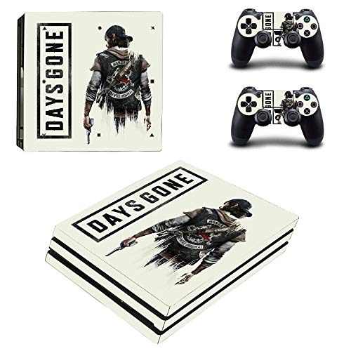 FENGLING Game Days Gone Ps4 Pro Skin Sticker Decal For Playstation 4 Console and Controllers Ps4 Pro Skin Sticker Vinyl