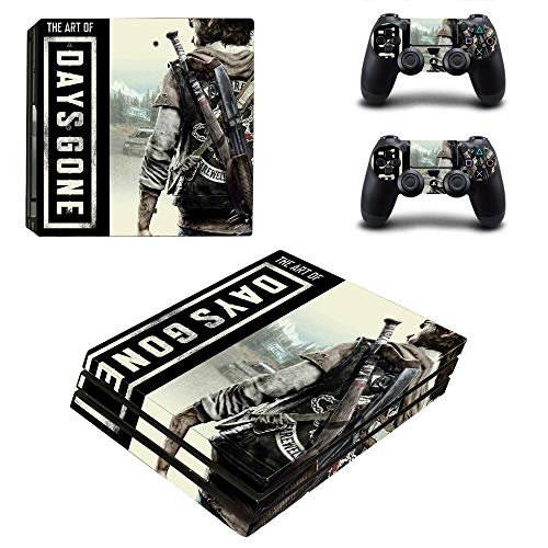 FENGLING Game Days Gone Ps4 Pro Skin Sticker Decal For Playstation 4 Console and Controllers Ps4 Pro Skin Sticker Vinyl