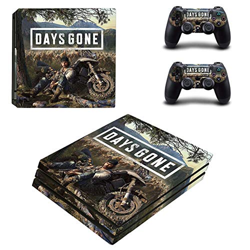 FENGLING Game Days Gone Ps4 Pro Skin Sticker Decal For Playstation 4 Console and Controllers Ps4 Pro Skin Sticker Vinyl