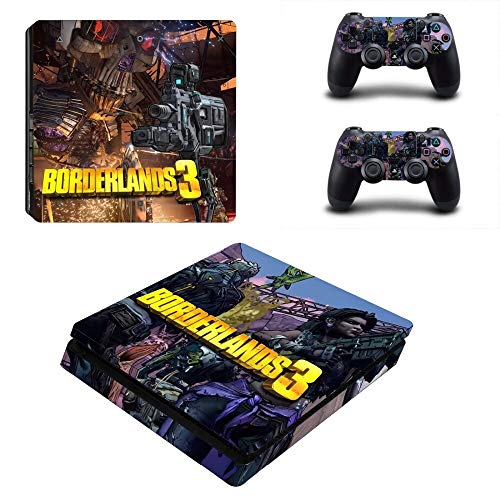 FENGLING Juego Borderlands 3 Ps4 Slim Skin Sticker Decal para Sony Playstation 4 Consola y Controlador Ps4 Slim Skin Sticker Skin Vinyl