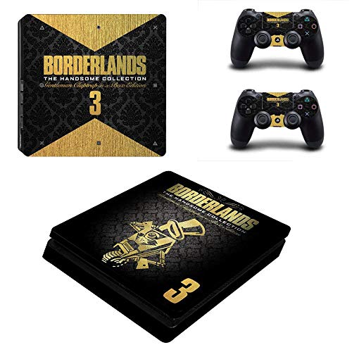 FENGLING Juego Borderlands 3 Ps4 Slim Skin Sticker Decal para Sony Playstation 4 Consola y Controlador Ps4 Slim Skin Sticker Skin Vinyl
