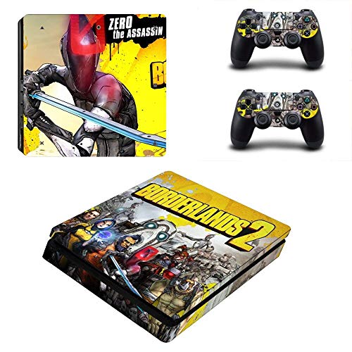 FENGLING Juego Borderlands 3 Ps4 Slim Skin Sticker Decal para Sony Playstation 4 Consola y Controlador Ps4 Slim Skin Sticker Skin Vinyl