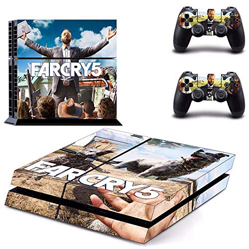 FENGLING Juego Far Cry 5 Farcry Ps4 Skin Sticker Decal para Sony Playstation 4 Console y 2 Controladores Ps4 Skins Sticker Vinyl