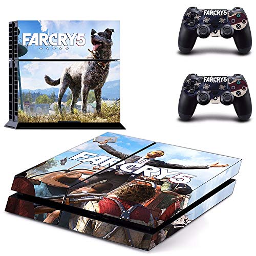FENGLING Juego Far Cry 5 Farcry Ps4 Skin Sticker Decal para Sony Playstation 4 Console y 2 Controladores Ps4 Skins Sticker Vinyl