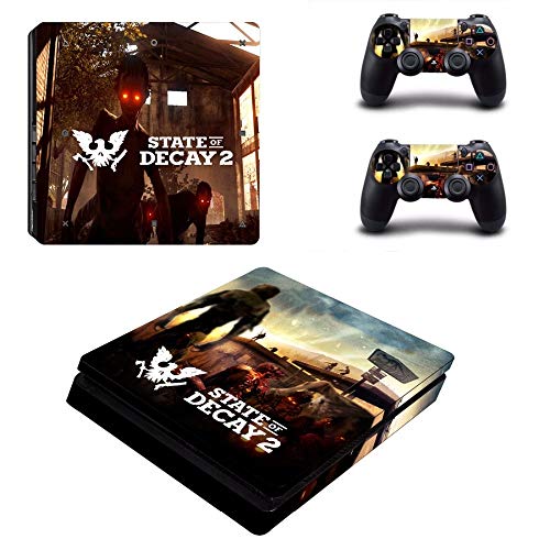 FENGLING Juego State of Decay 2 Ps4 Slim Skin Sticker para Sony Playstation 4 Console y 2 Controladores Ps4 Slim Skin Sticker Decal Vinyl