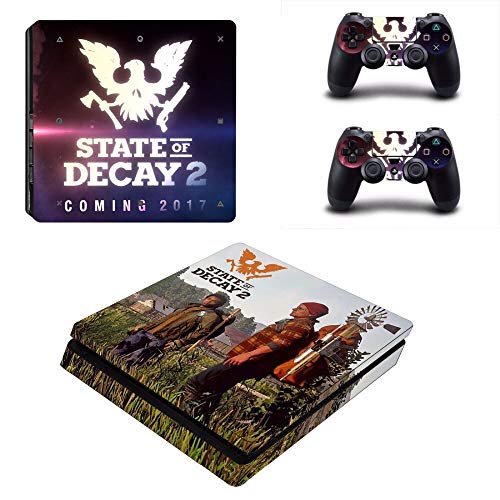 FENGLING Juego State of Decay 2 Ps4 Slim Skin Sticker para Sony Playstation 4 Console y 2 Controladores Ps4 Slim Skin Sticker Decal Vinyl