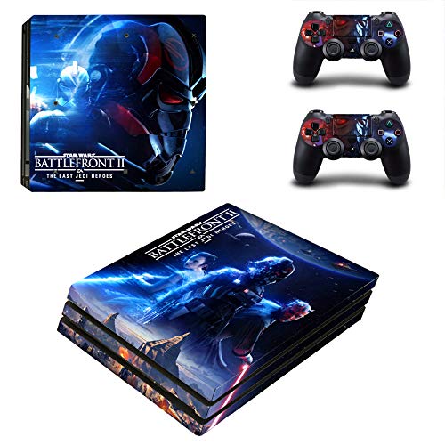 FENGLING Star Wars Battlefront 2 Ps4 Pro Skin Sticker para Sony Playstation 4 Consola y Controladores Ps4 Pro Skin Stickers Vinyl Decal