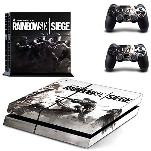 FENGLING Tom Clancy'S Rainbow Six Siege Ps4 Pegatina de Piel para Consola Playstation 4 y 2 Controladores Ps4 Pegatina de Piel de Vinilo