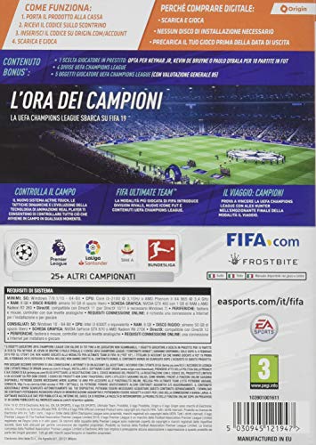 FIFA 19 [Codice Digitale incluso nella Confezione] - PC [Importación italiana]