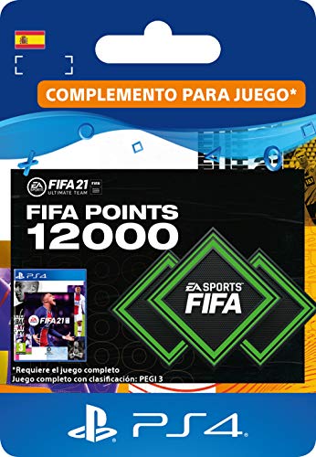 FIFA 21 Ultimate Team 12000 FIFA Points | Código de descarga PS4 (incl. upgrade gratuita a PS5) - Cuenta española