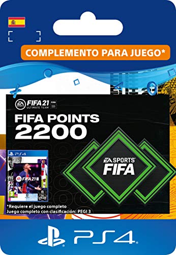 FIFA 21 Ultimate Team 2200 FIFA Points | Código de descarga PS4 (incl. upgrade gratuita a PS5) - Cuenta española