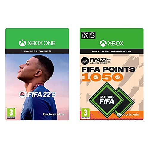 FIFA 22 Standard | Xbox One - Código de descarga + FIFA 22 Ultimate Team 1050 FIFA Points | Xbox - Código de descarga