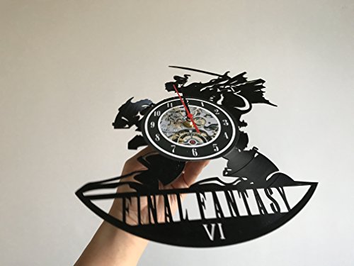 Final Fantasy VI - Reloj de vinilo para decoración de dormitorio
