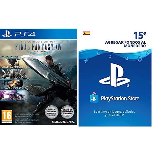 Final Fantasy XIV: Shadowbringers & Sony, PlayStation - Tarjeta Prepago PSN 15€
