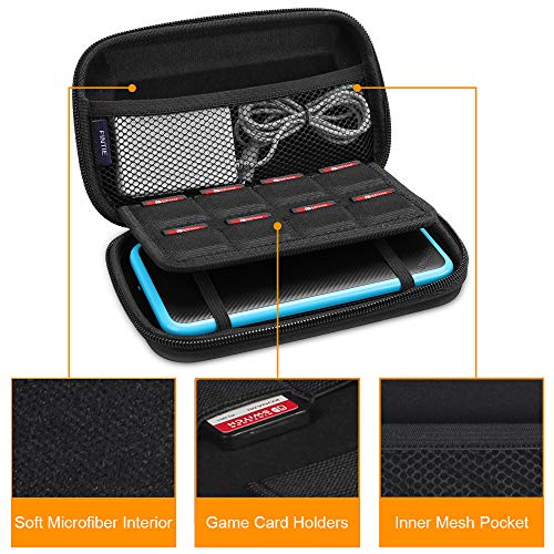 Fintie Funda Portátil para Nintendo 2DS XL/3DS XL/3DS/3DS LL - Estuche para Viaje con Ranuras para Tarjeta de Juego y Bolsillo Interno para la Consola, No Tocar