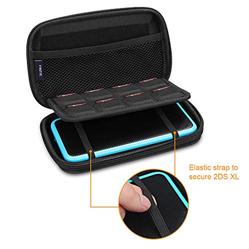 Fintie Funda Portátil para Nintendo 2DS XL/3DS XL/3DS/3DS LL - Estuche para Viaje con Ranuras para Tarjeta de Juego y Bolsillo Interno para la Consola, No Tocar