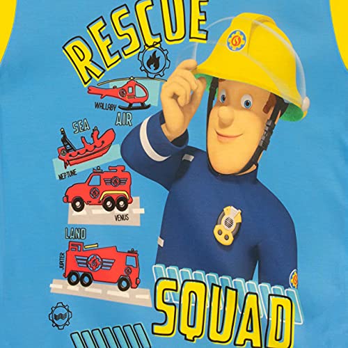 Fireman Sam Pijamas para Niños Azul 2-3 Años