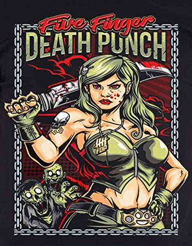 Five Finger Death Punch 'Assassin' (Black) T-Shirt (Medium)