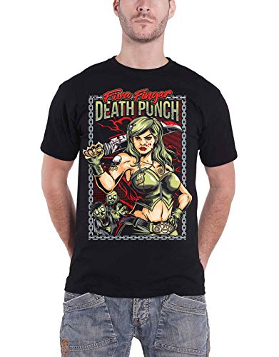 Five Finger Death Punch 'Assassin' (Black) T-Shirt (Medium)