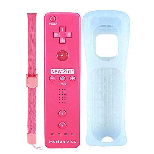 FONCBIEN Mandos a Distancia para Wii , Mando a Distancia De Repuesto con Funda De Silicona y Correa para La Muñeca para Nintendo Wii y Wii U