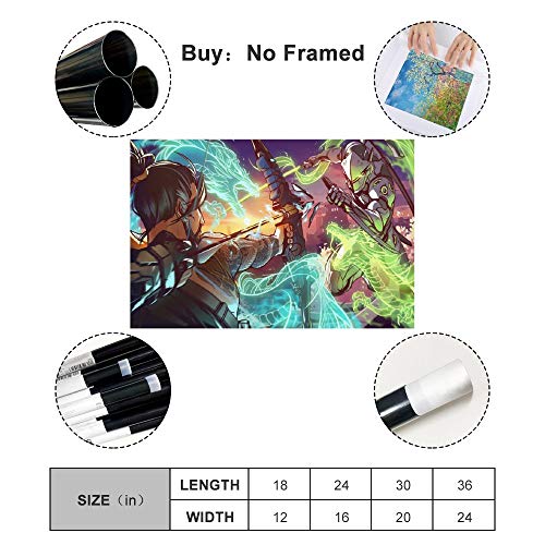 Fondos De Pantalla Overwatch - Póster sobre lienzo y pared con impresión moderna para dormitorio familiar (20 x 30 cm)