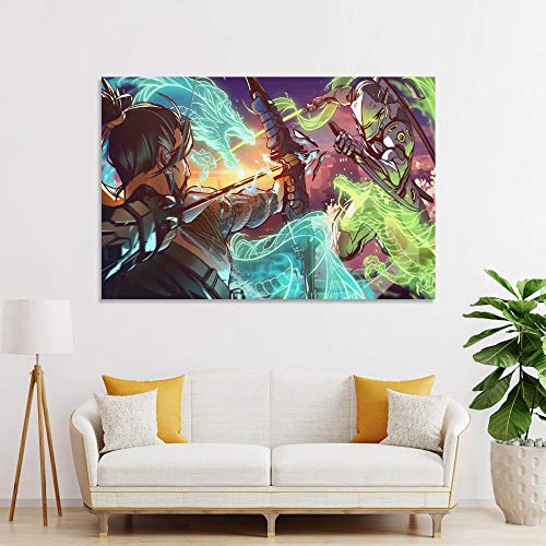 Fondos De Pantalla Overwatch - Póster sobre lienzo y pared con impresión moderna para dormitorio familiar (20 x 30 cm)