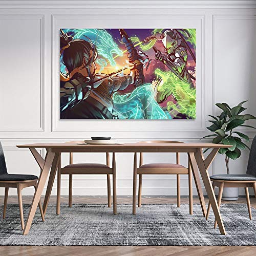 Fondos De Pantalla Overwatch - Póster sobre lienzo y pared con impresión moderna para dormitorio familiar (20 x 30 cm)