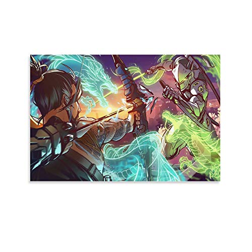 Fondos De Pantalla Overwatch - Póster sobre lienzo y pared con impresión moderna para dormitorio familiar (20 x 30 cm)