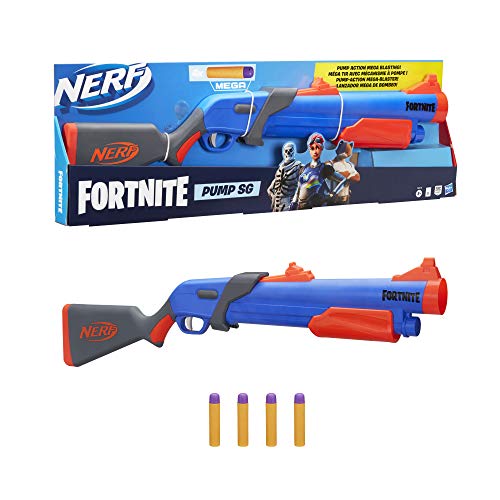 Fornite Pistola NERF FORTNITE Pump SG ¡Lanzamiento DE Larga Distancia, Multicolor (Hasbro F0318EU4)