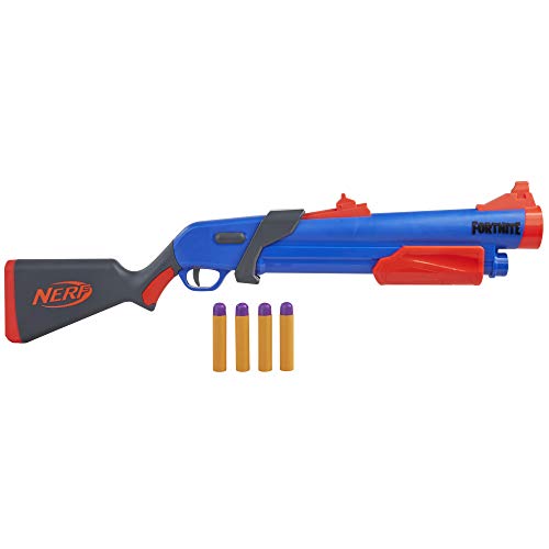 Fornite Pistola NERF FORTNITE Pump SG ¡Lanzamiento DE Larga Distancia, Multicolor (Hasbro F0318EU4)
