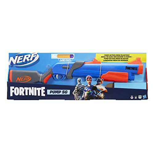 Fornite Pistola NERF FORTNITE Pump SG ¡Lanzamiento DE Larga Distancia, Multicolor (Hasbro F0318EU4)